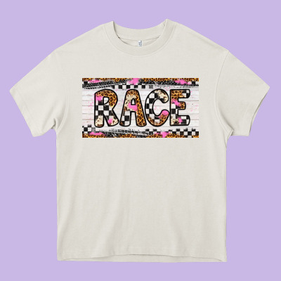 Race License Plate Heavy Core Tee Designed By Artiststas