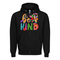 Black Autism be kind Zipper Hoodie - NancyCooperArtShop