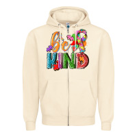 Sandshell Autism be kind Zipper Hoodie - NancyCooperArtShop