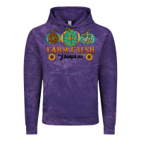 Cloud Purple Orange glitter pumpkin Vintage Hoodie - NancyCooperArtShop