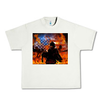 Pistachio western firefighters Urban Heavy Tee - MaliasSmallBusiness