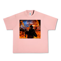 Salmon western firefighters Urban Heavy Tee - MaliasSmallBusiness