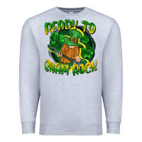 Heather Grey Ready to sham rock St. Patrick's Day Premium Sweatshirt - CowGirlArtShop