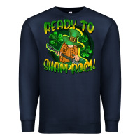 Navy Ready to sham rock St. Patrick's Day Premium Sweatshirt - CowGirlArtShop
