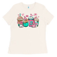Bone valentines day gnomes coffee cups Ladies Tee - Jasminsmagicworld