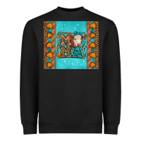 Black Western Fall Cow Mama Heavyweight Sweatshirt - LillyAllenDesigns