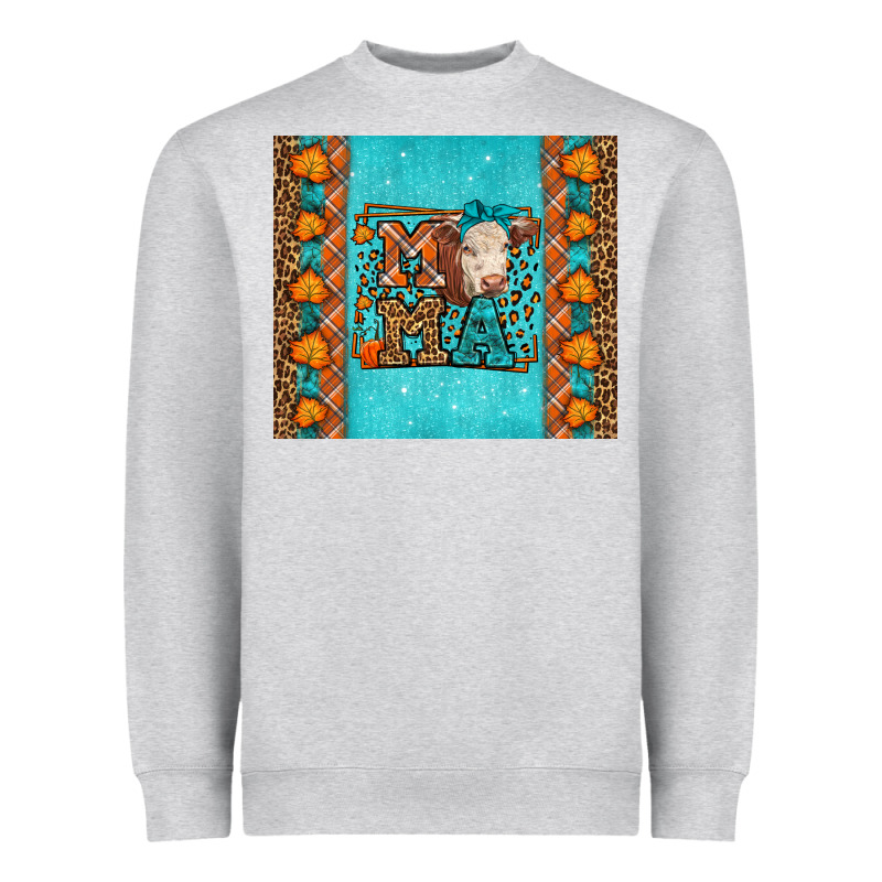 Western Fall Cow Mama Heavyweight Sweatshirt by LillyAllenDesigns | Teevron