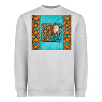 Heather Grey Western Fall Cow Mama Heavyweight Sweatshirt - LillyAllenDesigns