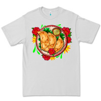 Dove Grey empanadas plate and roses Premium Tee - AdoDesignShop
