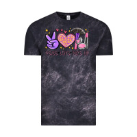 Cloud Black peace love make up Vintage Tee - MaliasSmallBusiness