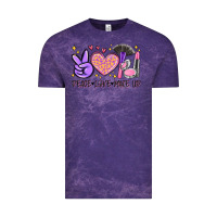 Cloud Purple peace love make up Vintage Tee - MaliasSmallBusiness