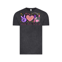 Vintage Black peace love make up Vintage Tee - MaliasSmallBusiness