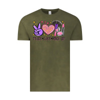 Vintage Olive peace love make up Vintage Tee - MaliasSmallBusiness