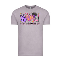 Vintage Zinc peace love make up Vintage Tee - MaliasSmallBusiness
