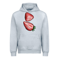Heather Grey strawberries 1 Urban Hoodie - BundleAndBundleShop