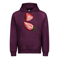 Mauve Wine strawberries 1 Urban Hoodie - BundleAndBundleShop