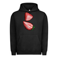 Pigment Black strawberries 1 Urban Hoodie - BundleAndBundleShop