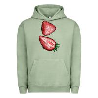 Pigment Oil Green strawberries 1 Urban Hoodie - BundleAndBundleShop