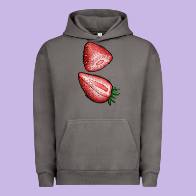 Strawberries 1 Urban Hoodie Designed By Bundleandbundleshop