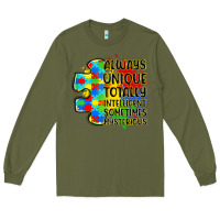 Army Green always unique totally intelligent sometimes myster Long Sleeve Tee - LillyAllenDesigns