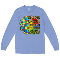 Colony Blue always unique totally intelligent sometimes myster Long Sleeve Tee - LillyAllenDesigns
