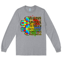 Heather Grey always unique totally intelligent sometimes myster Long Sleeve Tee - LillyAllenDesigns