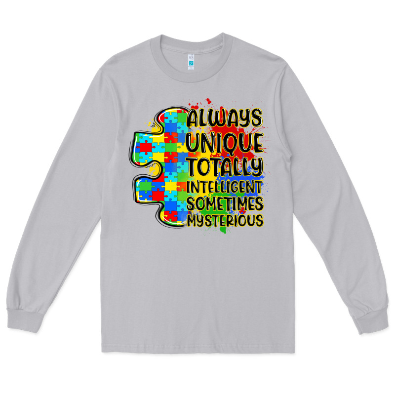 Always Unique Totally Intelligent Sometimes Myster Long Sleeve Tee by LillyAllenDesigns | Teevron