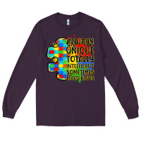 Plum always unique totally intelligent sometimes myster Long Sleeve Tee - LillyAllenDesigns