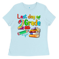 Baby Blue last day of second grade Ladies Tee - Artiststas