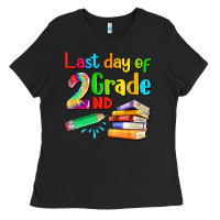 Black last day of second grade Ladies Tee - Artiststas