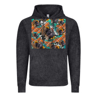 Vintage Black Thanksgiving Turkey sunflower turquoise Vintage Hoodie - NancyCooperArtShop