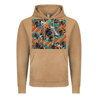 Vintage Camel Thanksgiving Turkey sunflower turquoise Vintage Hoodie - NancyCooperArtShop