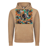 Vintage Coffee Thanksgiving Turkey sunflower turquoise Vintage Hoodie - NancyCooperArtShop