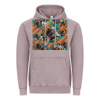 Vintage Zinc Thanksgiving Turkey sunflower turquoise Vintage Hoodie - NancyCooperArtShop