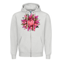 Dove Grey breast cancer sunflower Zipper Hoodie - texasbilliewilder