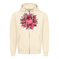 Sandshell breast cancer sunflower Zipper Hoodie - texasbilliewilder