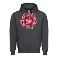 Smoke breast cancer sunflower Zipper Hoodie - texasbilliewilder