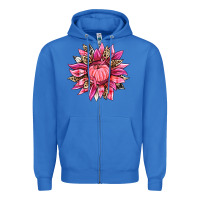 True Royal breast cancer sunflower Zipper Hoodie - texasbilliewilder