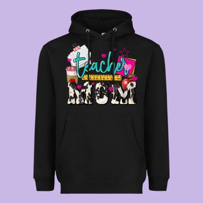 Teacher Mom Mother's Day Heavyweight Hoodie Designed By Howdyjamesfarm