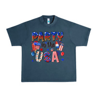 Midnight Navy party in the usa Urban Heavy Tee - NancyCooperArtShop