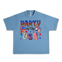 Pebble Blue party in the usa Urban Heavy Tee - NancyCooperArtShop