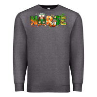 Charcoal Heather St. Patrick's Day Nurse with gnome Premium Sweatshirt - HowdyJamesFarm
