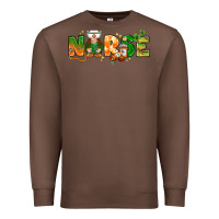 Chestnut St. Patrick's Day Nurse with gnome Premium Sweatshirt - HowdyJamesFarm