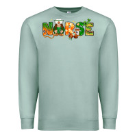 Seafoam St. Patrick's Day Nurse with gnome Premium Sweatshirt - HowdyJamesFarm