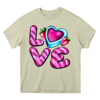 Mossy love with strawberry candy Heavy Core Tee - AdoDesignShop
