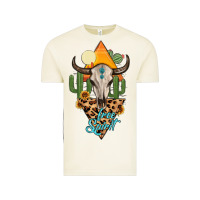 Vintage Arctic free spirit bull skull Vintage Tee - MaliasSmallBusiness