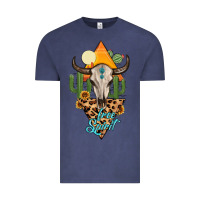 Free Spirit Bull Skull Vintage Tee | Teevron