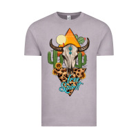 Vintage Zinc free spirit bull skull Vintage Tee - MaliasSmallBusiness