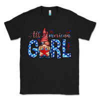 Black all american girl with gnome Classic Tee - NancyCooperArtShop