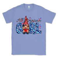 Colony Blue all american girl with gnome Classic Tee - NancyCooperArtShop
